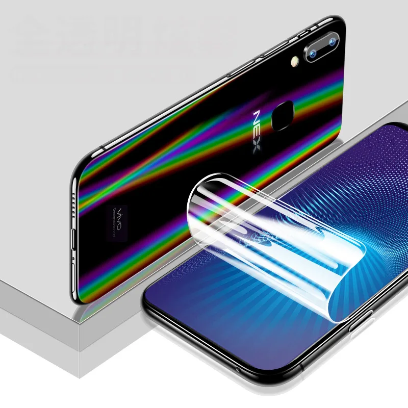 BFOLLOW 5D для VIVO NEX S/NEX 2 мягкий протектор экрана + Аврора задняя пленка полное