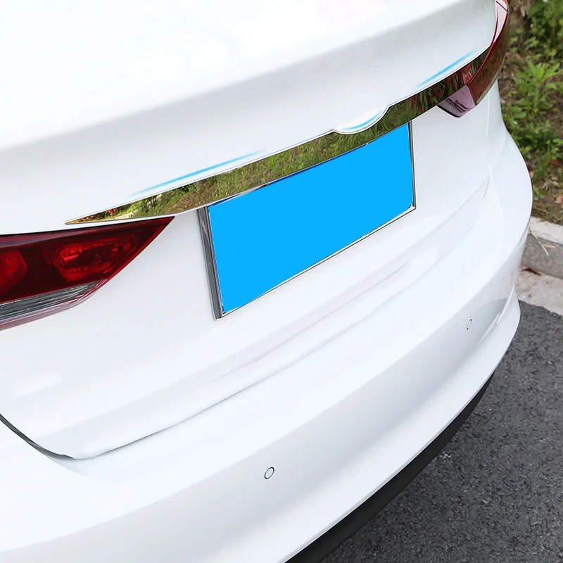 

For Hyundai Elantra 2017 2018 2019 Rear Trunk Lid Back Door Cover Tailgate Hatch Strip Accent Bezel Trim Molding Decoration