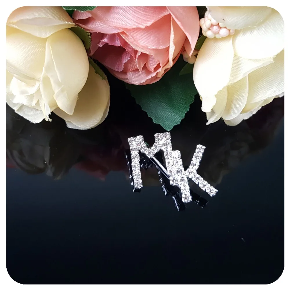 Blingbling Стразы "MK" брошь с буквами нагрудные булавки для MARY KAY дам