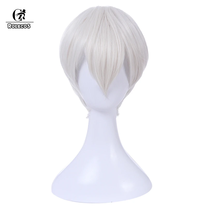 ROLECOS Nier Automatas Cosplay головной убор 9S синтетические волосы белые короткие 30 см для