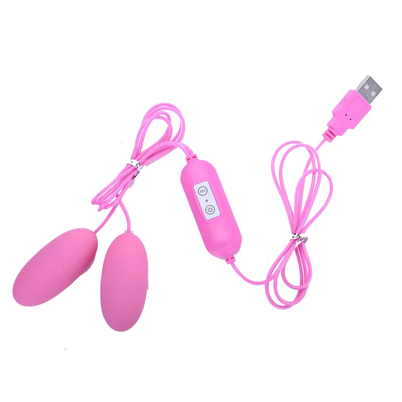 Новинка многоскоростной USB двойной вибратор для яйца Массажер вагинальный и