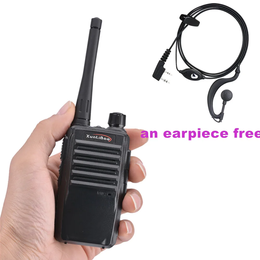 100% оригинал PMR Walkie Talkie 5 Вт XUNLIBAO X1 Мини двухстороннее радио приемопередатчик FRS с