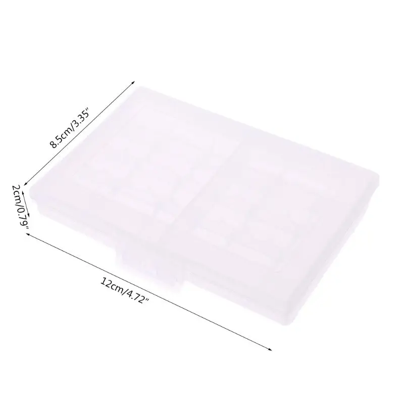 Портативный прозрачный пластиковый чехол для хранения батарей контейнер