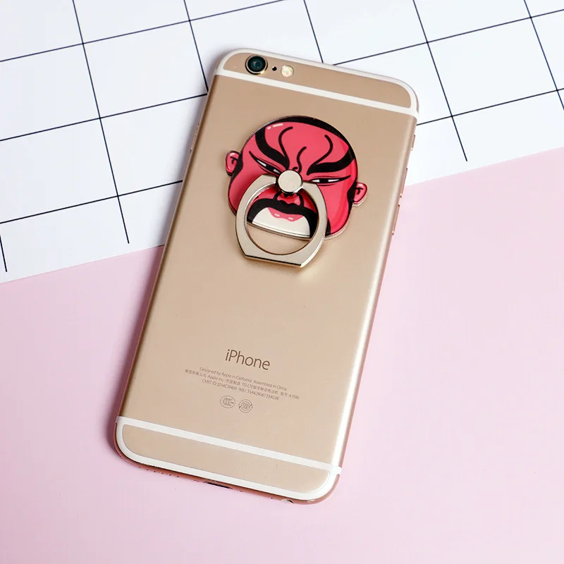 Пекинская опера маска смартфон палец ручка кольцо для Xiaomi Iphone подставка сотового