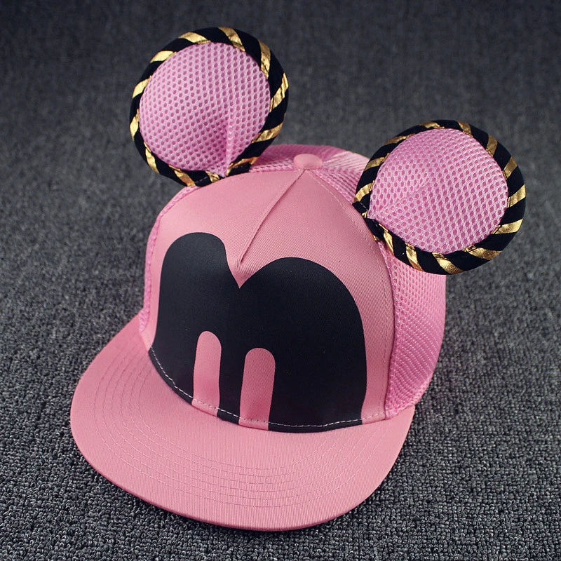 Повседневная Милая большая мышь уши Бейсбольная Кепка Snapback для мужчин и женщин хип хоп бренд унисекс мультфильм для взрослых сетка Кепка мужская и женская шляпа от солнца