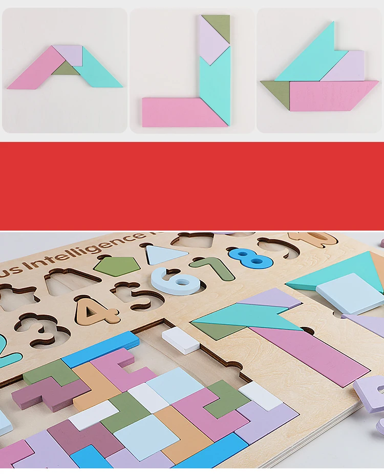 Деревянные игрушки, тренировка мозга, деревянная головоломка Tangram, доска, головоломка, игрушки для дошкольников, интеллектуальная игрушка, развивающие игрушки для детей, подарок
