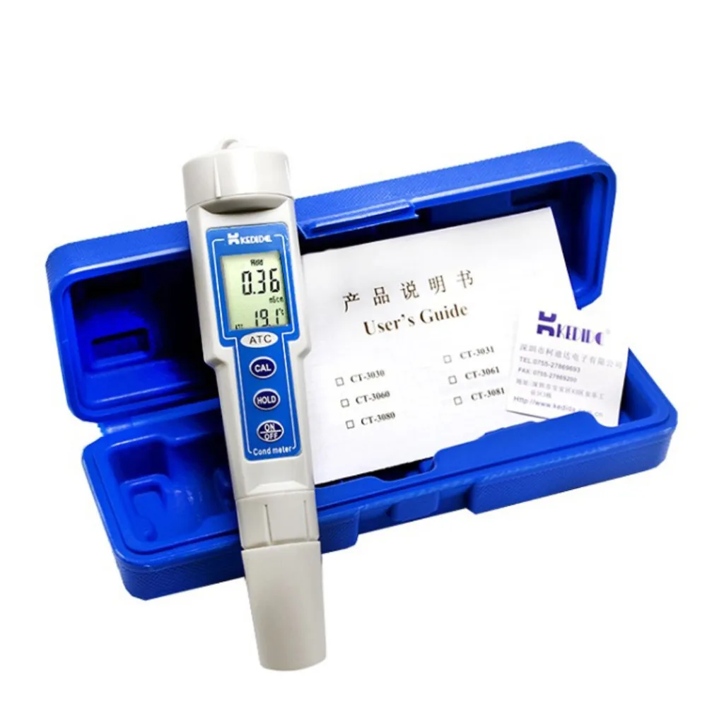 Pen Conductivity Waterproof Meter Water Hardness Tester Tap TDS Quality Test Portable EC Instrument CT3030 | Инструменты