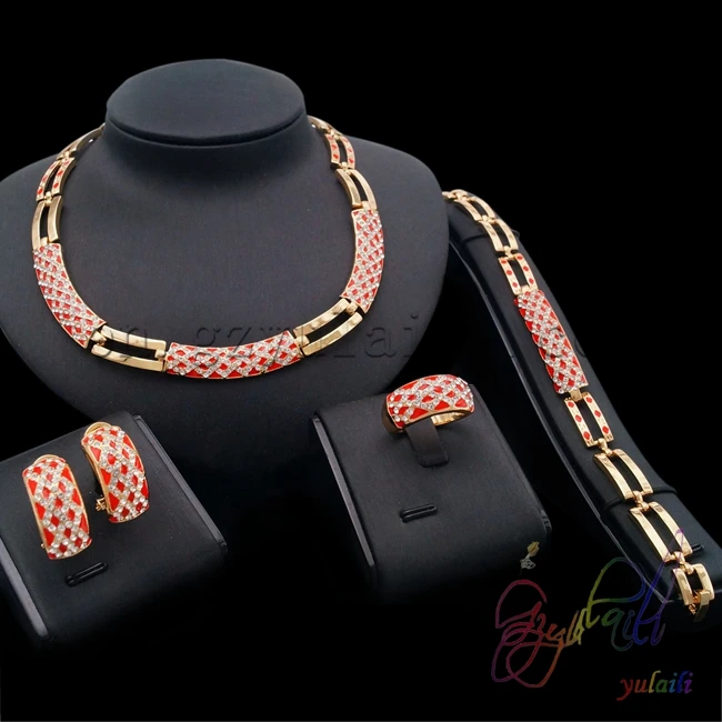 Yulaili Fashionable Atmosphere Jewelry Set Sumptuous | Украшения и аксессуары