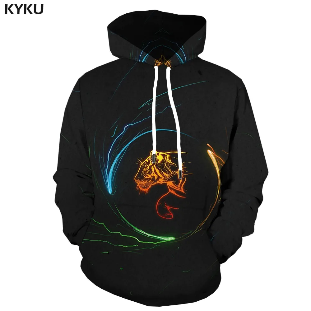 KYKU, 3d толстовки, кубические толстовки Rubiks, мужские толстовки в квадрате, 3d Геометрическая Толстовка с капюшоном, аниме, черная толстовка с принтом, Повседневная Толстовка с капюшоном