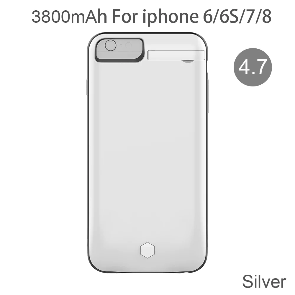 3800mAh for 4.7 XGODY 4800 мАч чехол для резервного зарядного устройства для Apple iphone 6 6s 7 8 чехол для внешнего аккумулятора для iphone 4,7 5,5 Plus чехол для внешнего аккумулятора - Цвет: 3800mAh for 4.7