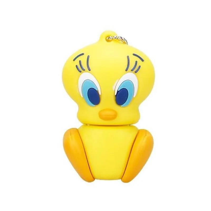 Серия с персонажами из мультфильмов о животных кошка Лев Кролик USB 2,0 usb флеш-накопитель 128gb флеш-накопитель 4GB 8GB 16GB 32GB 64GB флеш-накопитель в подарок - Цвет: Duck
