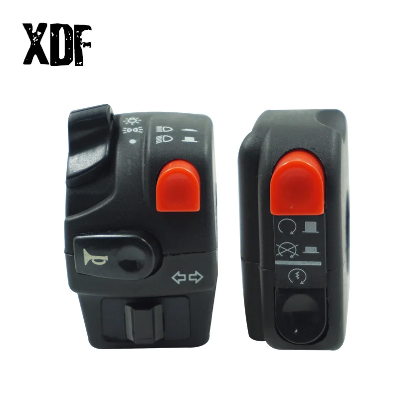 

12V Universal 7/8'' 22mm Handlebar Motorcycle Switch Headlight Turn Signal Horn ON OFF Start Kill Switch For Yamaha BMW Honda