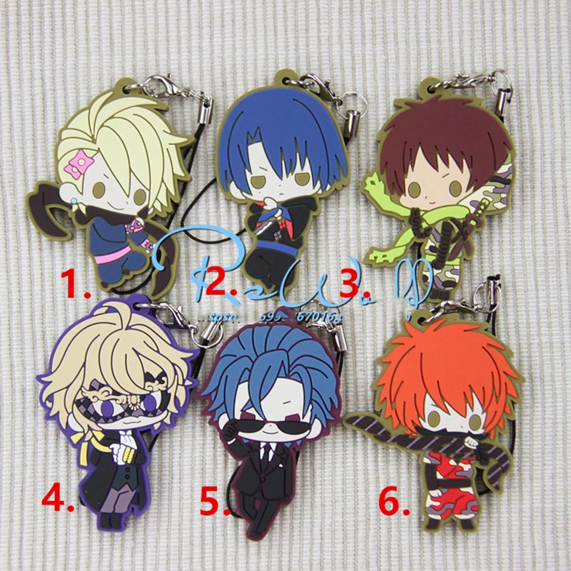 1 шт. аниме брелок Uta No Prince-sama HIjirikawa Masato Ittoki Otoya Natsuki резиновый брелок для телефона кулон kulcstarto (art.: 7a53414ba) - 7a53414ba