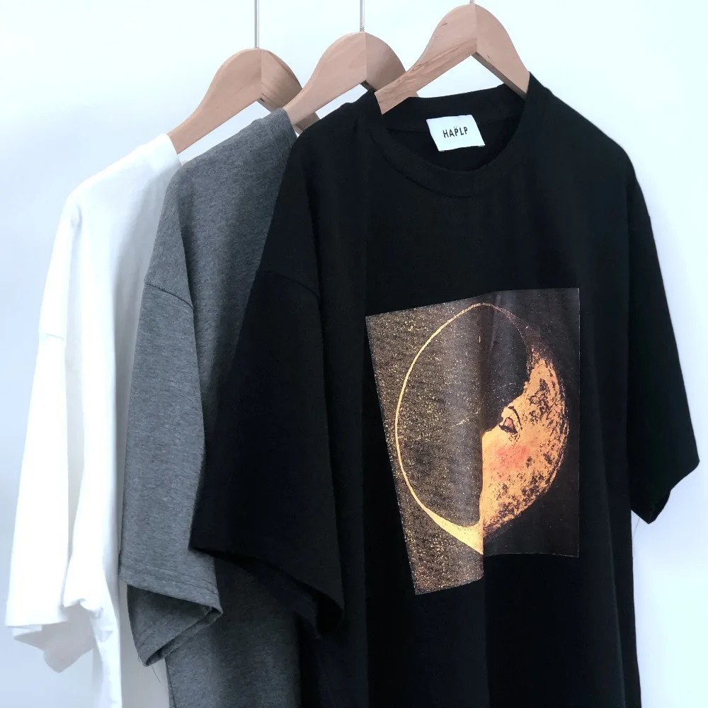 Мужская хлопковая футболка с коротким рукавом Harajuku модная повседневная 2019 |