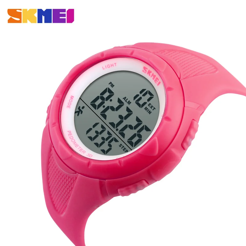 

SKMEI Outdoor Sport Watch Women LED Health Sports Watches 5Bar Waterproof Ladies Wristwatch Alarm Chrono Watch relogio 1108