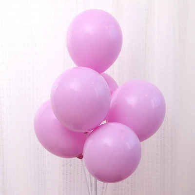 Pink 10 шт пастельные латексные шары Ассорти Макарон яркие цвета вечерние воздушные шары для свадьбы детский душ Выпускной Детский День Рождения Вечеринка - Цвет: Pink