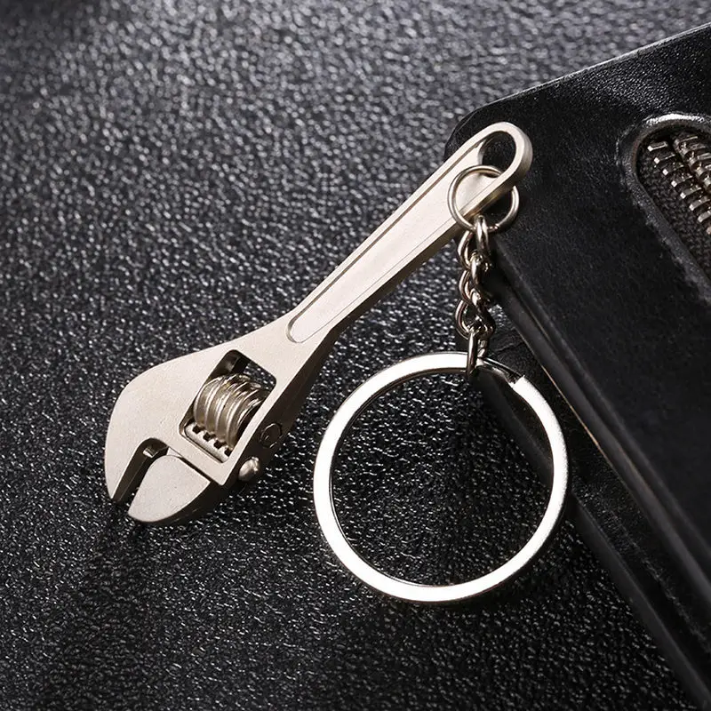 

2017 Original Newest Creative Top Quality Creative Tool Wrench Spanner Key Chain Ring Keyring Metal Keychain Adjustable Men Gift
