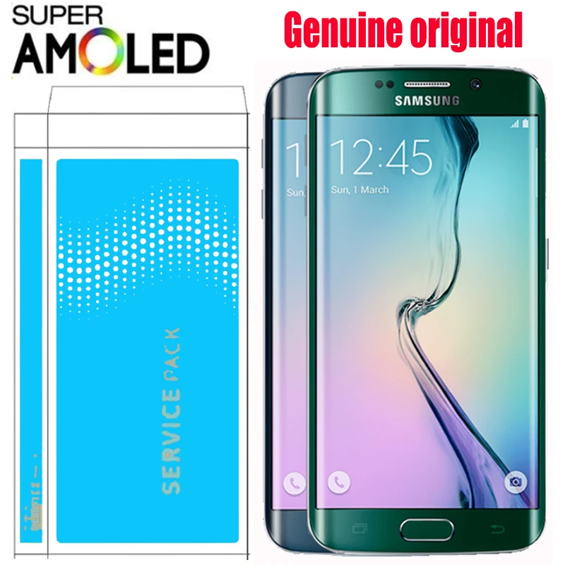 5,1 ''ЖК-дисплей с тенью для SAMSUNG Galaxy s6 edge дисплей G925 G925I G925F кодирующий преобразователь сенсорного экрана в сборе