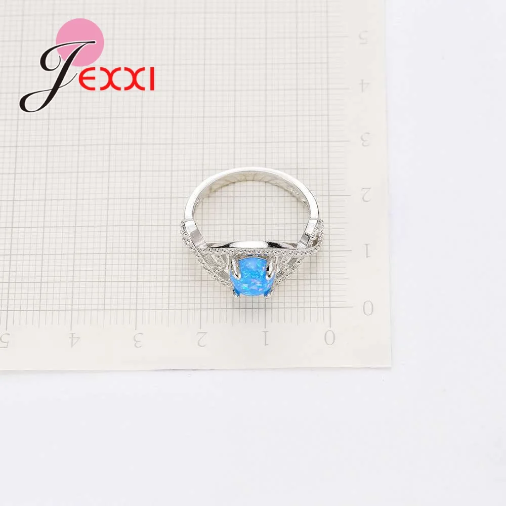 Создан Синий огненный опал искусственное серебро горячая Распродажа День