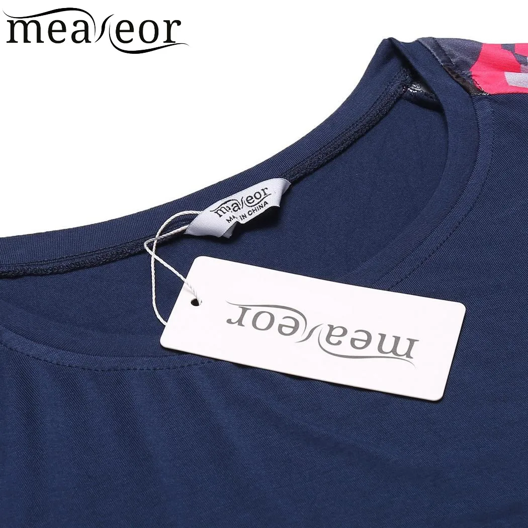 Meaneor/женская Повседневная камуфляжная футболка с коротким рукавом и