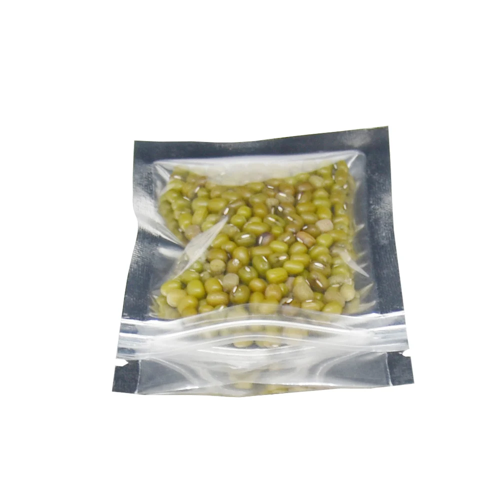 

7.7*10cm Zipper Top Clear Mylar Pouches Heat Sealable Aluminum Foil Zip Lock Plastic Bags Resealable Bean Candy Packing Bags