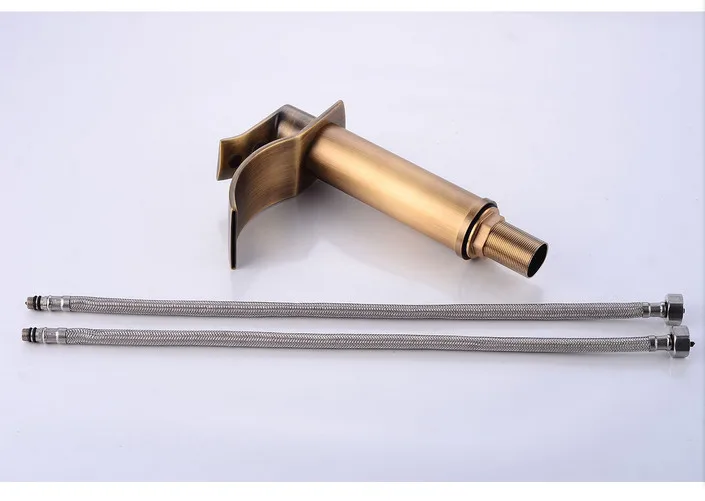 Free shipping Biggers luxury antique bronze finish water fall basin faucet brass bathroom cold hot mixer taps | Строительство и