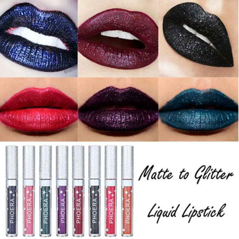 Жидкий блеск для губ PHOERA 8 цветов макияж матовая блестящая помада долговечная