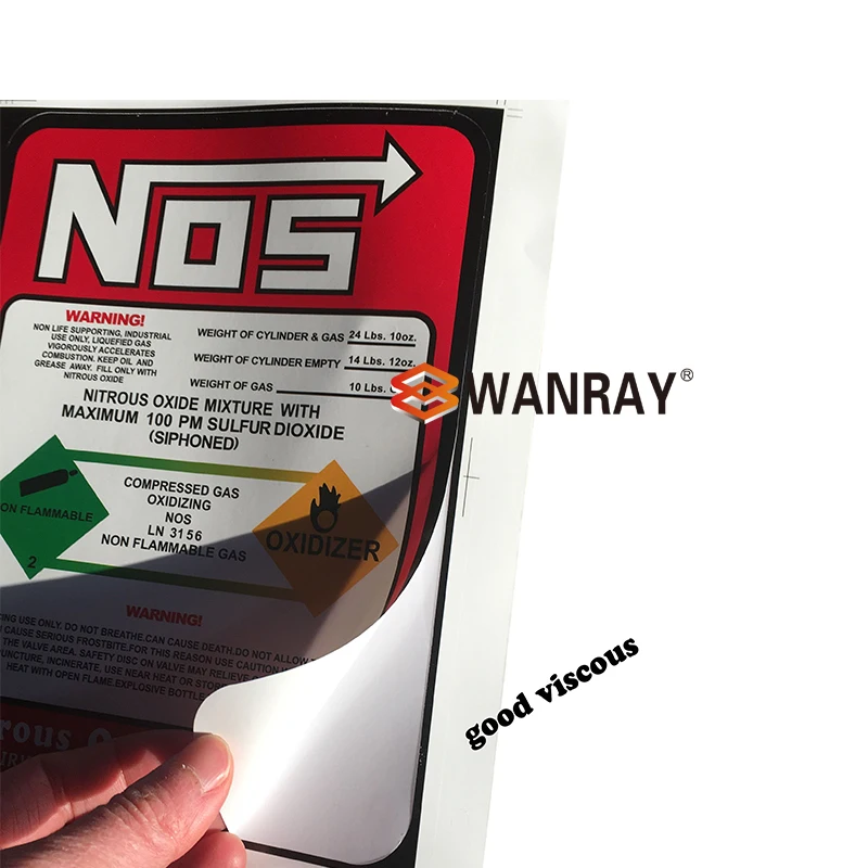 Новая азотная бутылка этикетка наклейка 10 # NOS Замена фунтов|decal|decal labeldecal sticker |
