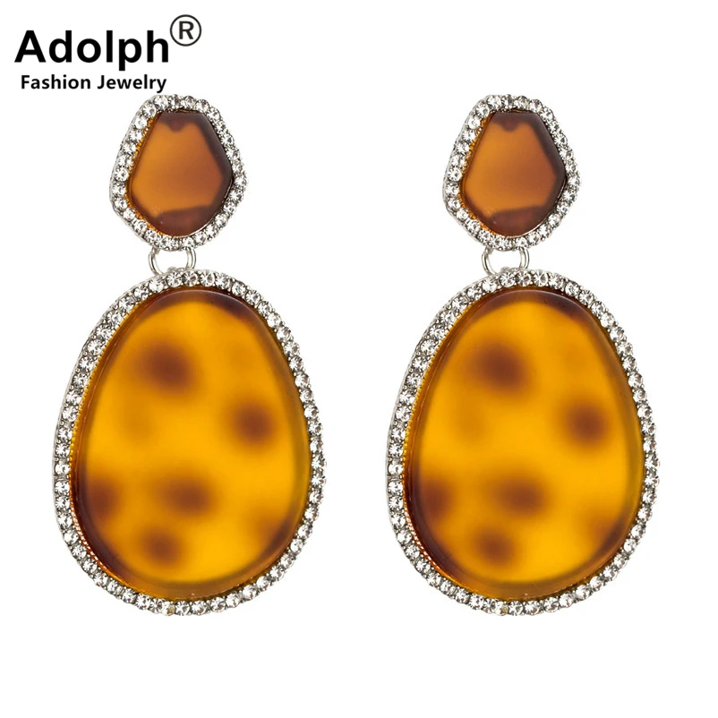 Adolph бренд Золотые стразы нерегулярная круглая серьга для женщин новые богемные