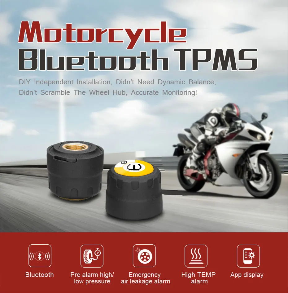TPMS Датчик давления в шинах TPMS автомобильный внешний датчик для мотоцикла s для Android IOS система мониторинга tpms tmps давление в шинах