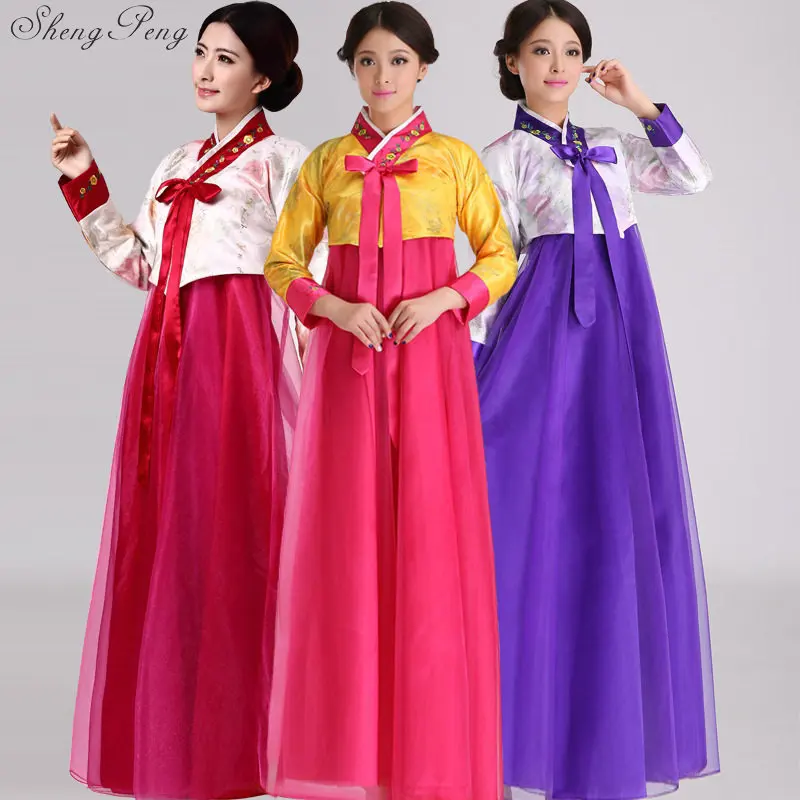 

Корейское ханбок женское традиционное корейское платье древний корейский национальный костюм женский анбок CC556