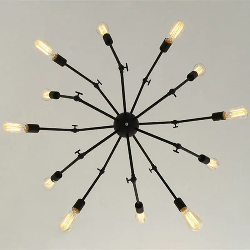 Beste Bar Antieke Spider Lamp Lange Benen Spider Hanger Verlichting Voor Keuken Eetkamer Retro Industriële Licht Vintage Ijzeren Lampara E27