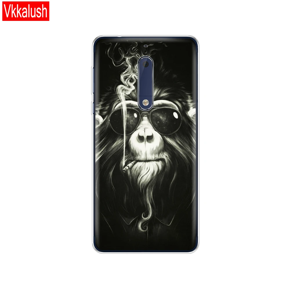 80011 Силиконовый чехол для Nokia 1, 2, 2,1, 3, 3,1, 5, 5,1 Plus,, мягкая задняя крышка из ТПУ, противоударный чехол, бампер, корпус, чехол для телефона - Цвет: 80011