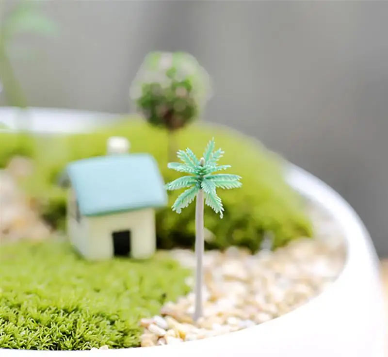 Мини искусственное дерево мох модное DIY растение домашнее декоративное | Дом и