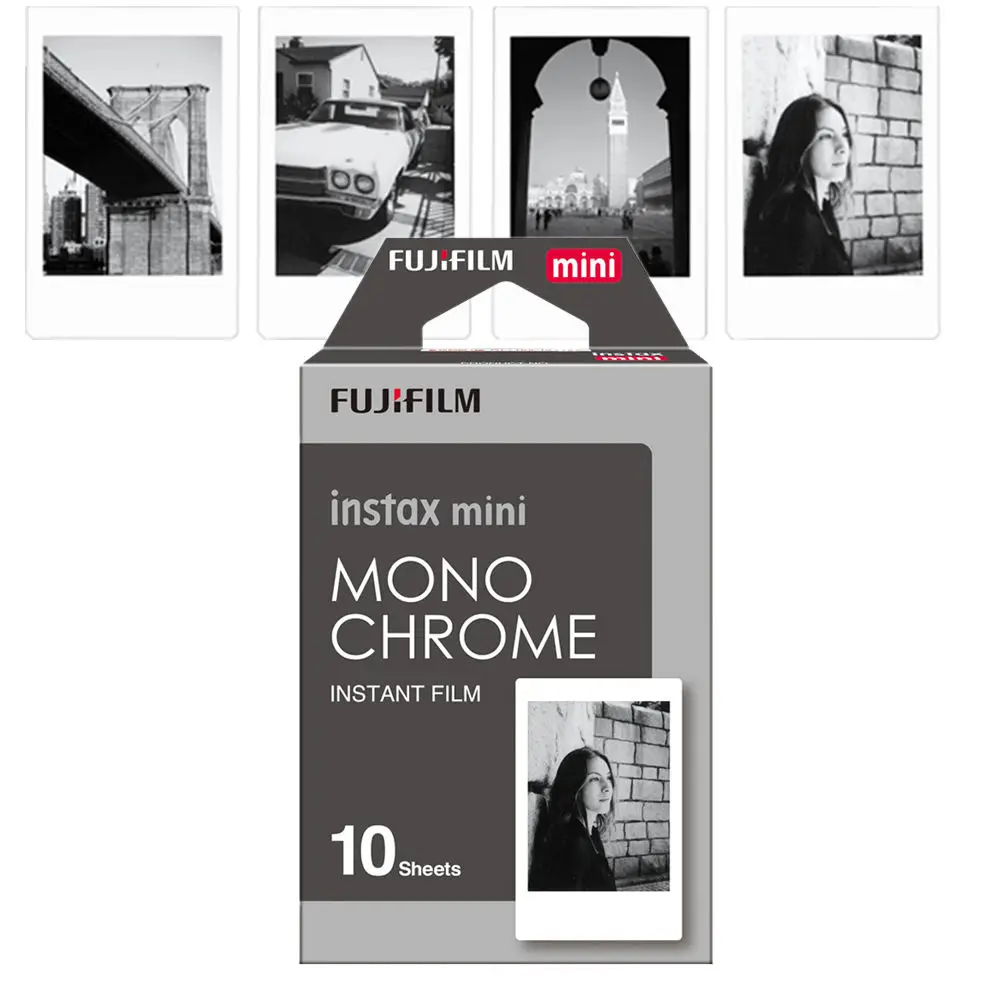 Fuji Fujifilm Instax Mini 8 пленка монохромная моно/черная/белая мгновенная пленка 30 шт. для Mini 8 70 8 Plus 90 25 камера SP-1 SP-2