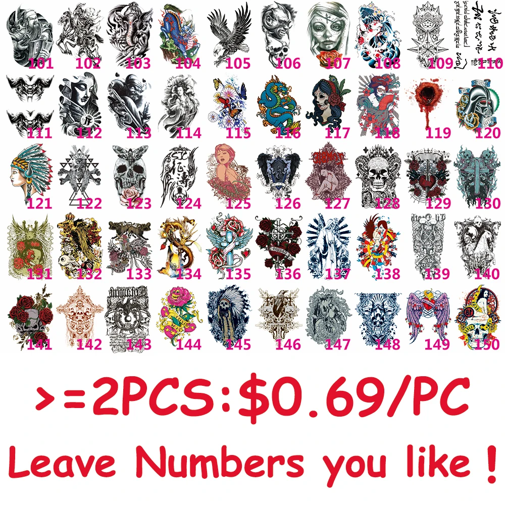 1 PC Delicate Cool Men Waterproof Temporary Tattoo Decal HB109 for Women Flower Geometry Pattern Arm Body Art Sticker | Красота и