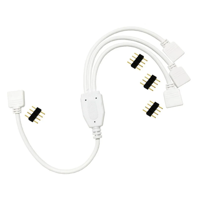 4 контакта светодиодный сплиттер кабель Светодиодная лента коннектор 3 полосный Y
