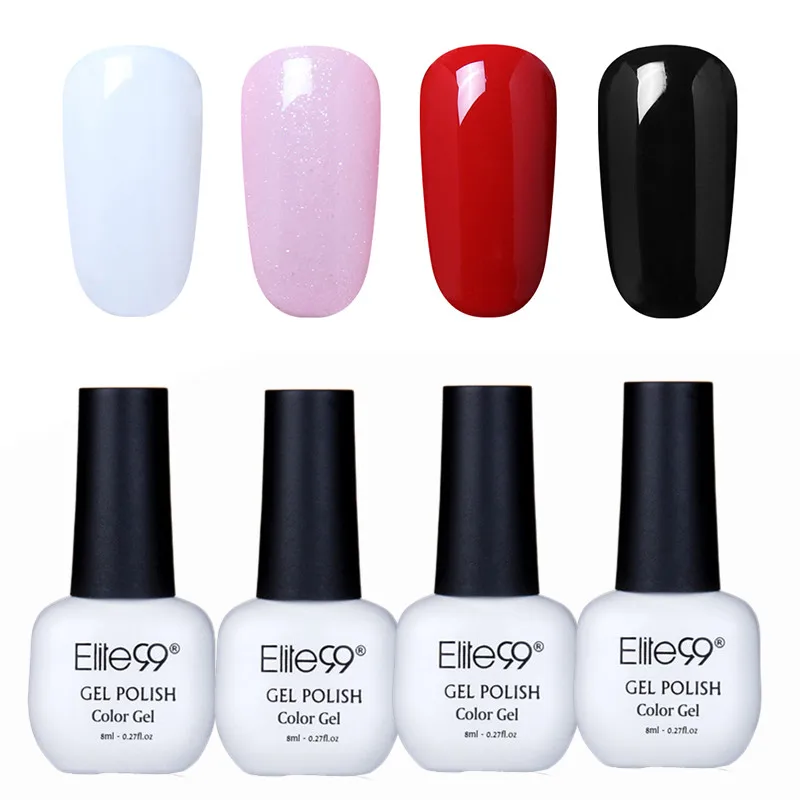 Elite99 8 мл Лак для ногтей великолепный цвет Гель лак Vernis Полупостоянный верхний