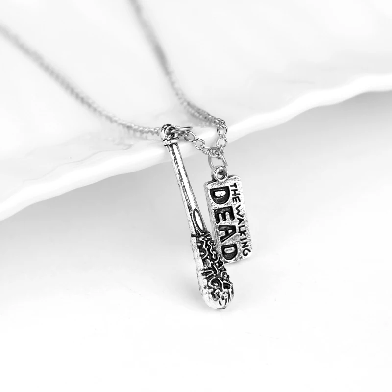 Ожерелье с подвеской в виде ходячих мертвецов и букв мужские аксессуары колье