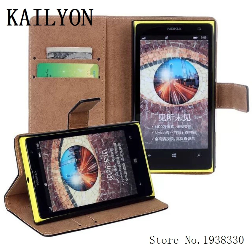 Чехол бумажник kailyeon из натуральной кожи для Nokia Lumia 1020 чехол с откидной крышкой