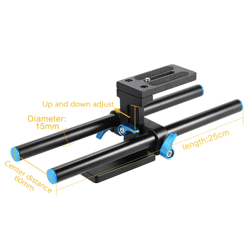 Направляющая слайдера для цифровой зеркальной камеры базовая пластина 15 мм