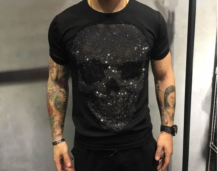 top quality men tees 2018 new fashion tshirt luxury design with Diamond Stone TSHIRT | Мужская одежда