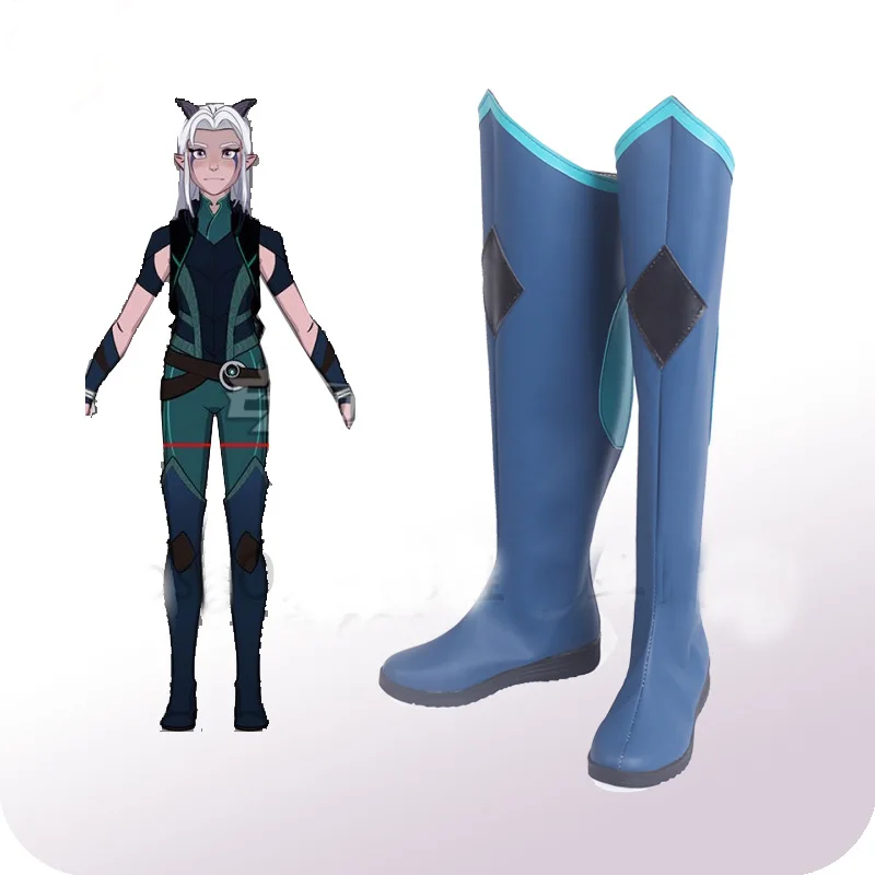 Обувь для косплея Dragon Prince Rayla сапоги аксессуары костюма на Хэллоуин карнавал