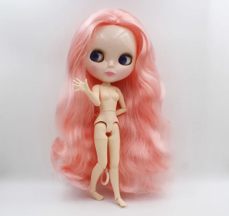 Бесплатная доставка, Большая скидка, фотоbjd, сделай сам, Обнаженная кукла Blyth, подарок на день рождения для девочки, 4 цвета, большой глаз с красивыми волосами, милая игрушка