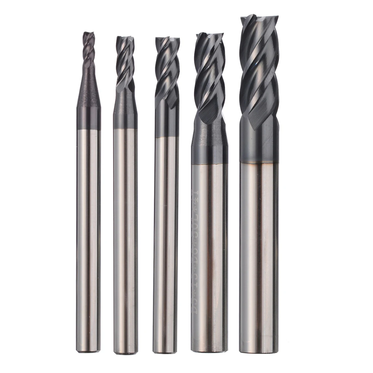 

1pc Tungsten Steel End Mill Straight Shank 4 Flute Solid Carbide CNC Milling Cutter 2/3/4/5/6mm