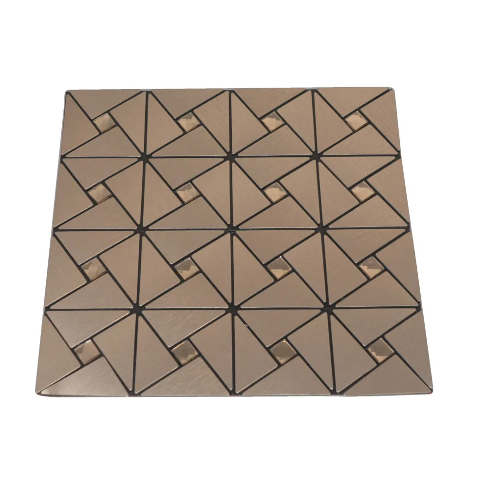 Мозаика 12 &quotx 12&quot самоклеющиеся пилинг и палка задний брызг бронзовая
