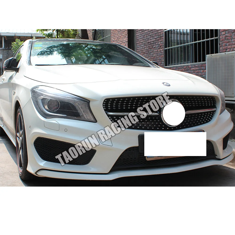 W117 C117 ABS Черная передняя решетка гриля для Mercedes Benz CLA CLASS Cla180 Cla200 Cla250 Cla45 Amg 2014 2015