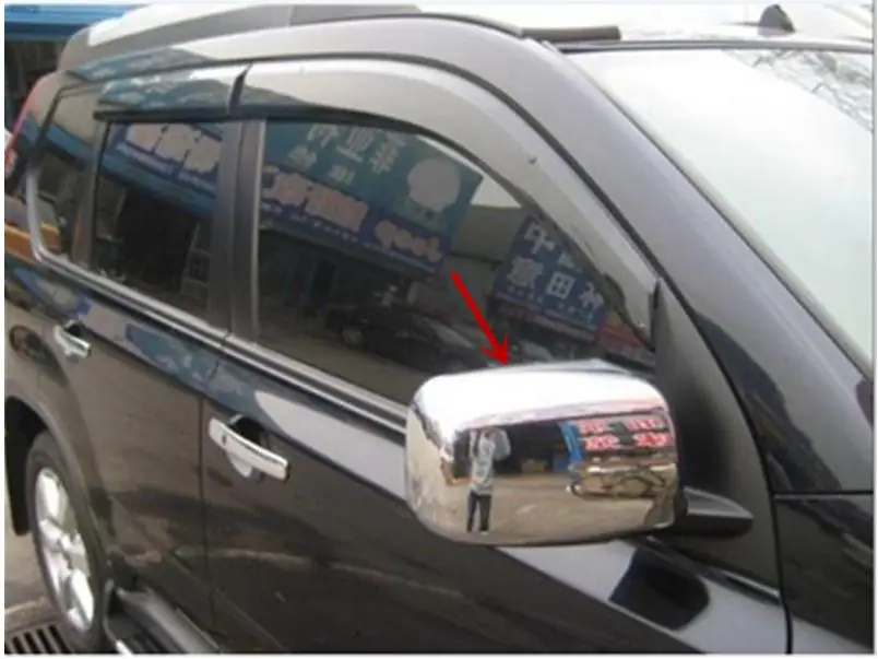 Боковые зеркала заднего вида из АБС-пластика для Nissan X-Trail X Trail T31 2008 2009 2010 2011 2012 2 шт.