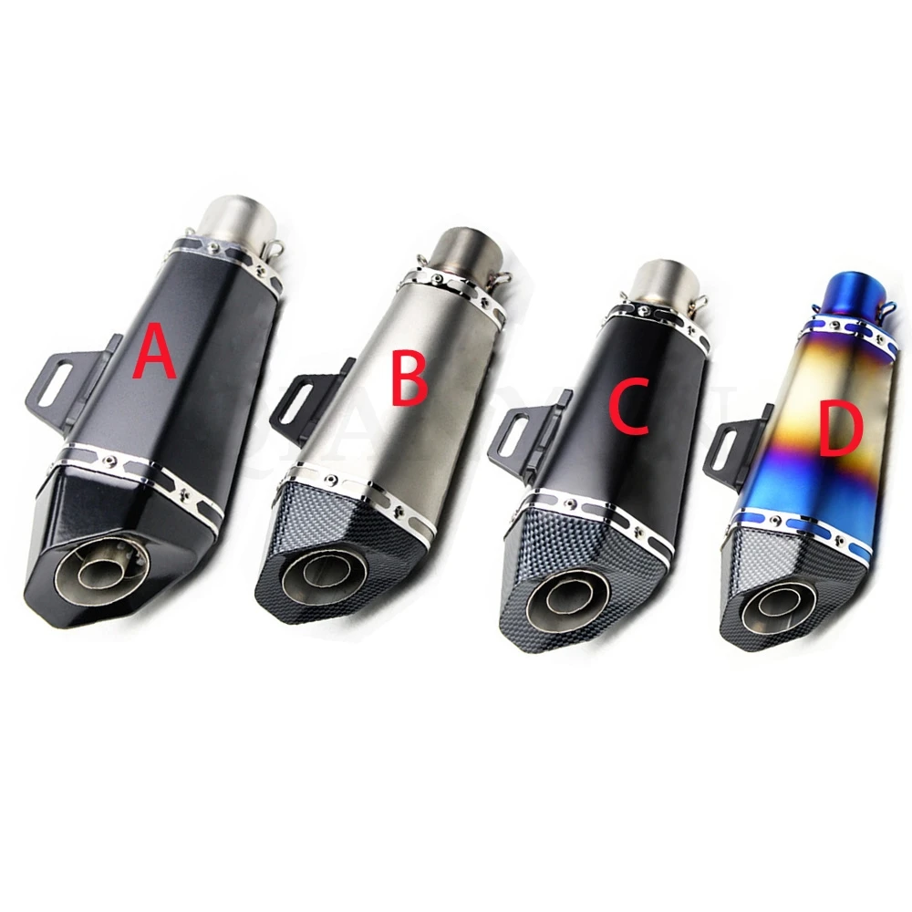 

Universal motorcycle scooter ATV exhaust muffler pipe escape motorcycle For Honda CB500X CB600F CB750 CB900 CB919 CB1000R CB1300
