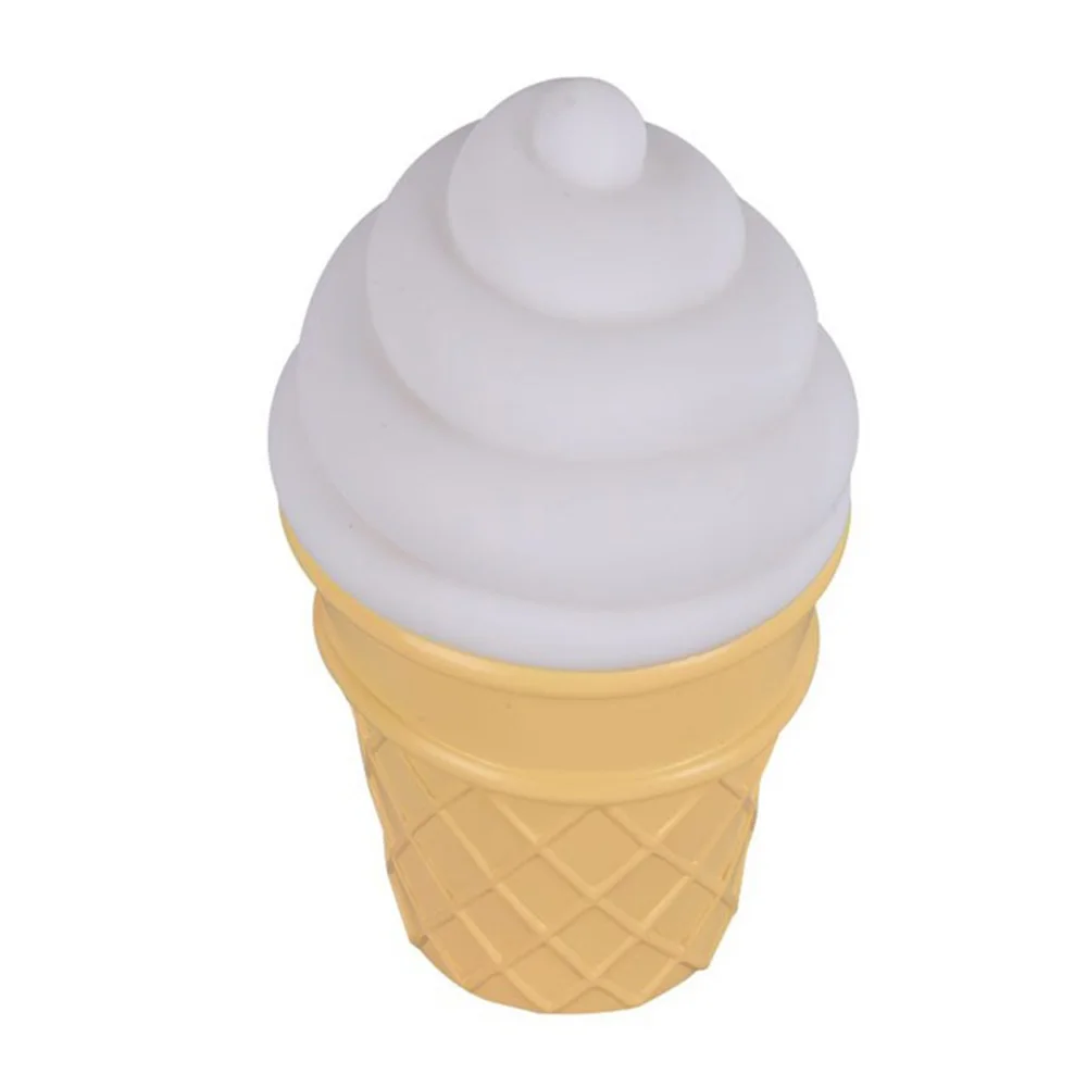 white Новое поступление креативный мороженое Shaped светодиодный ночной Светильник прикроватный ночник для детей Спальня украшения - Испускаемый цвет: white